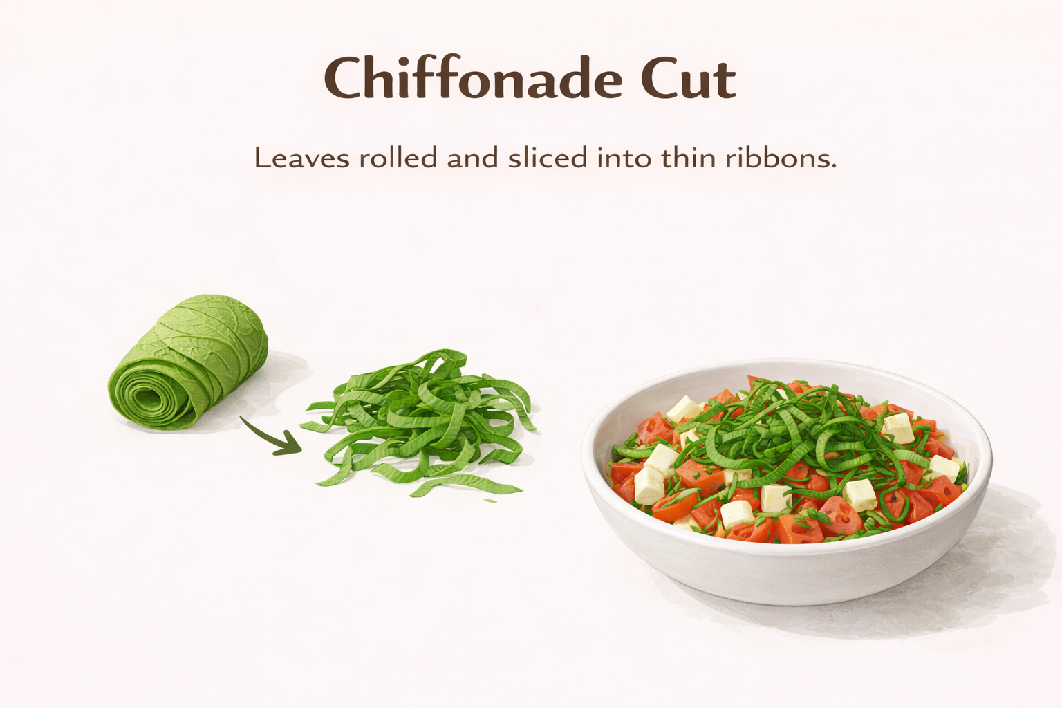 Chiffonade Cut